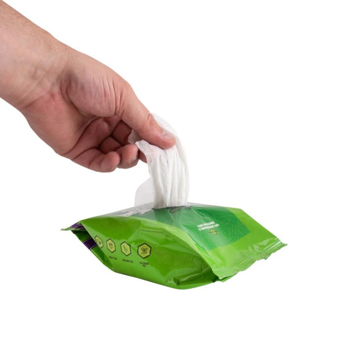 Biotat numbing green soap wipes x40