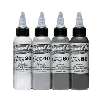 Eternal tattoo ink neutral grey set